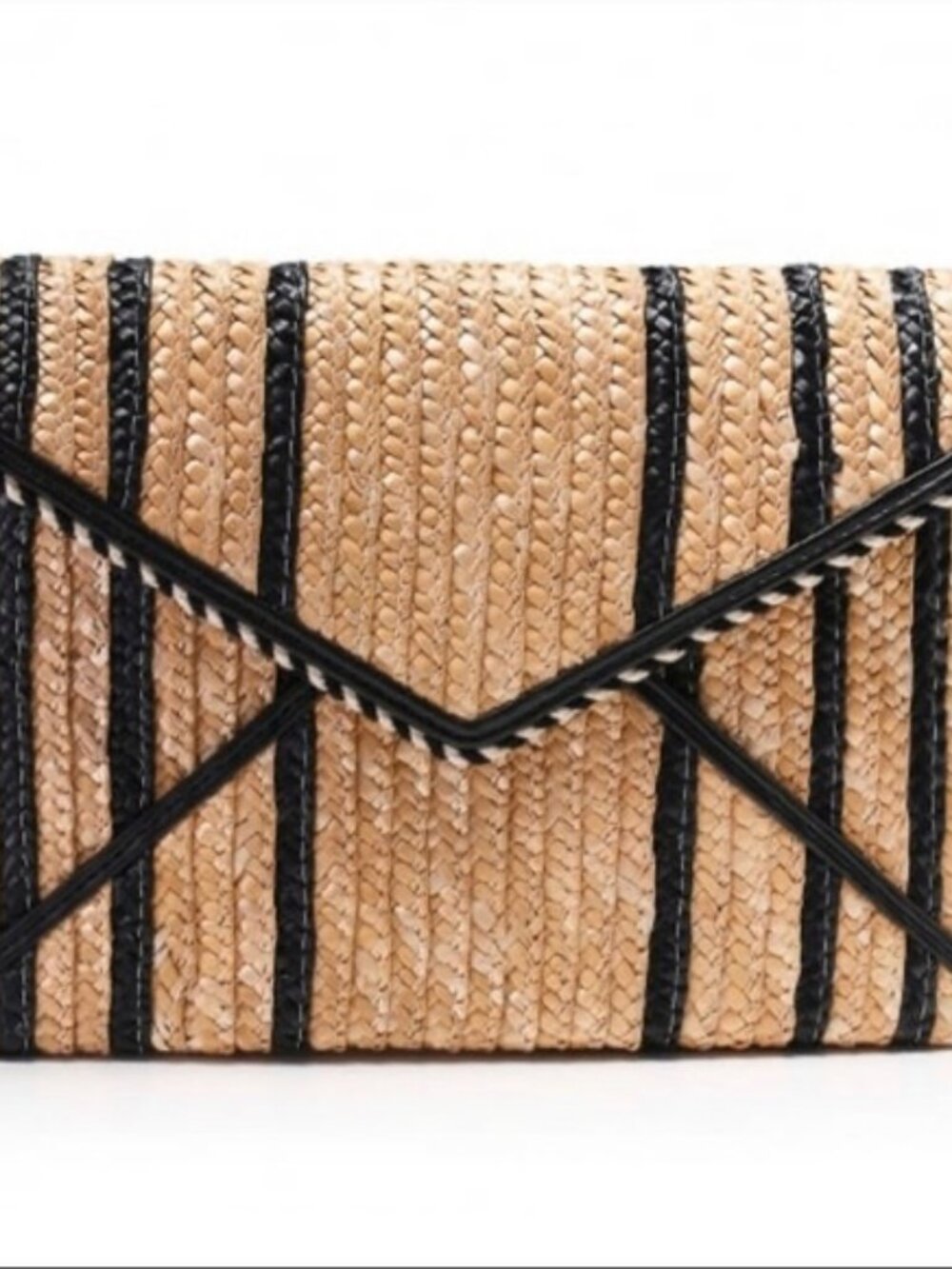 Rebecca Minkoff Straw Leo Envelope Clutch